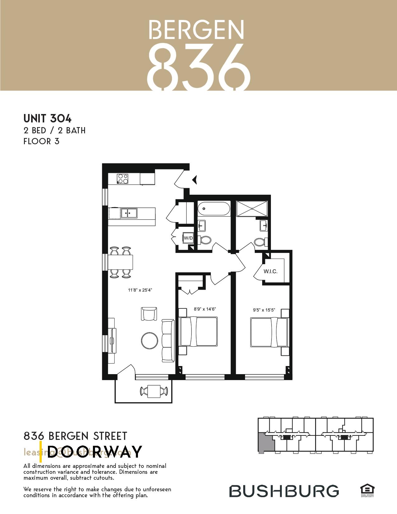 Unit 304 — 836 Bergen Street, Crown Heights